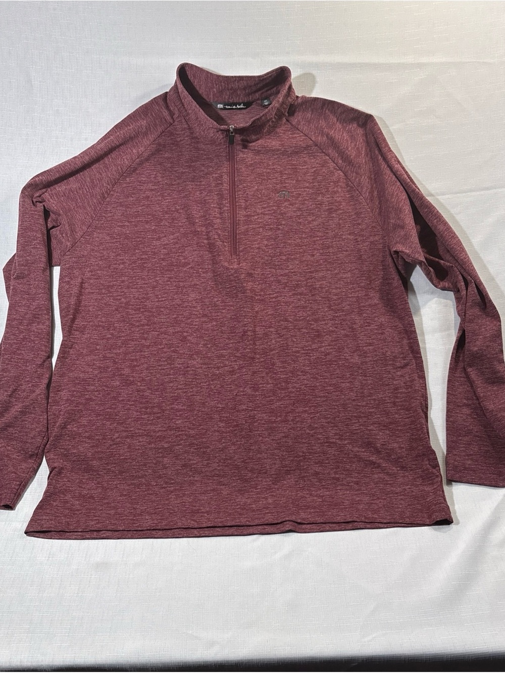 Travis Mathew 1/4 zip Women’s XXL Burgundy Longsleeve Pull-over Sweatshirt